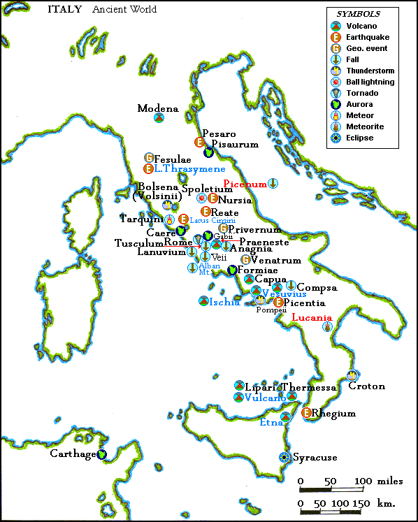 Map Italy BC