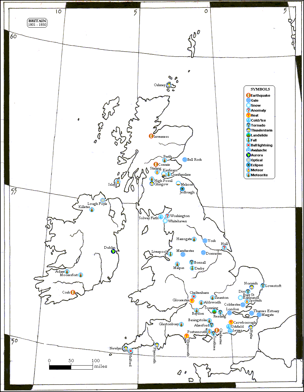 Map Britain 1800-1850