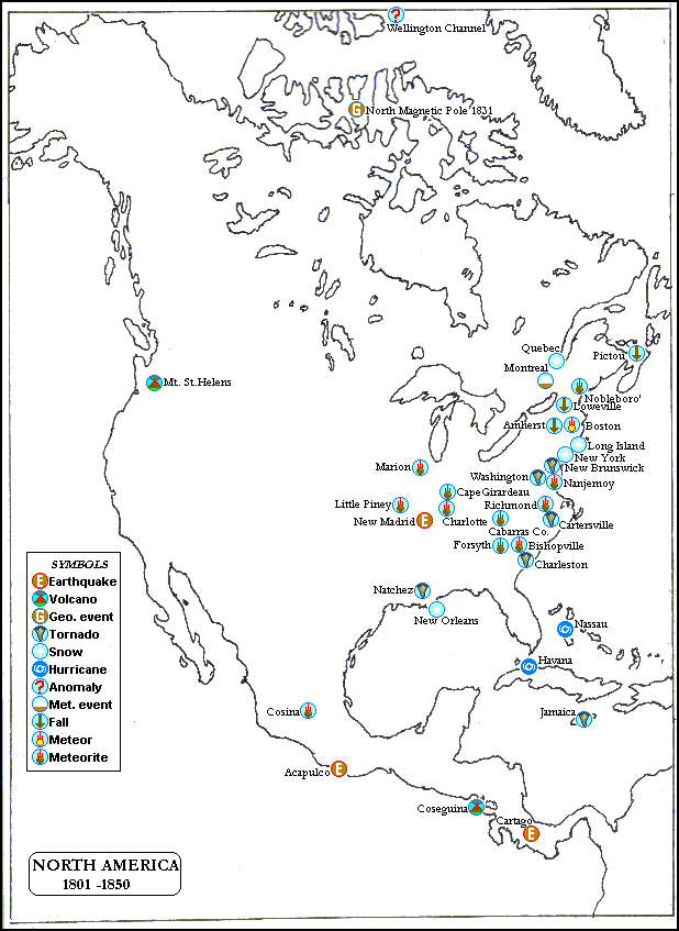 Map North America 1801-1850