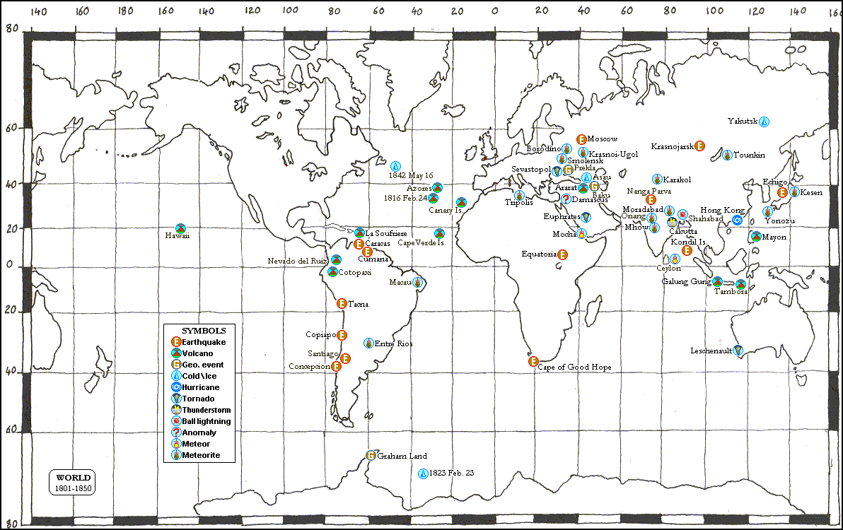 Map World 1801-1850