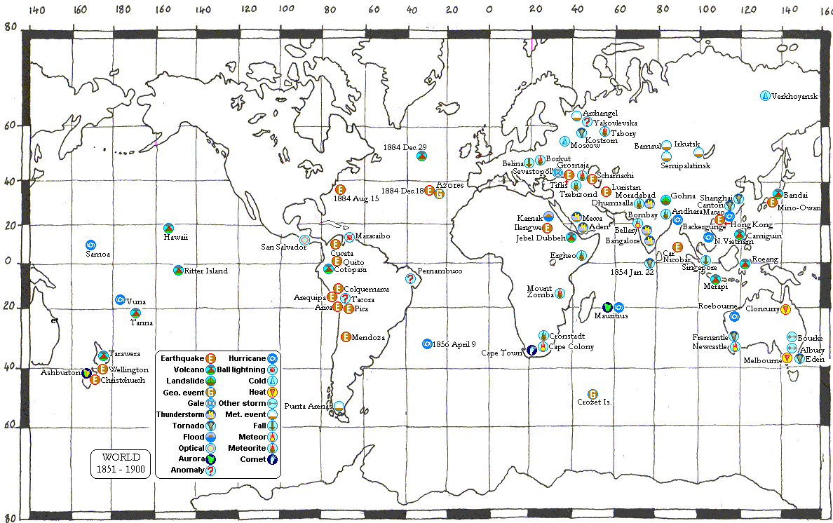 Map World 1851-1900