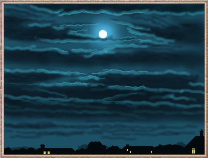 Clouds moonlight