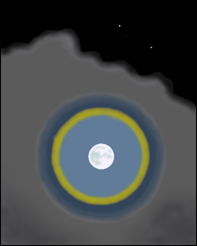 Moon corona 20 dec 83